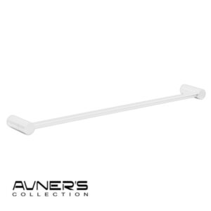 מוט מגבת בודד 60 | 80 ס״מ STYLO לבן מט