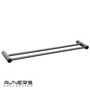 מוט כפול למגבת 60 | 80 ס״מ STYLO גרפיט מט