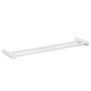 מוט כפול למגבת 60 | 80 ס״מ STYLO לבן מט