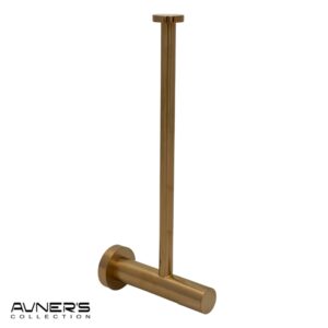 מחזיק נייר טואלט רזרבי לקיר ROUND רוז גולד