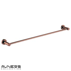 מתלה מגבות 60, 80 ס״מ לאמבטיה ROUND רוז גולד