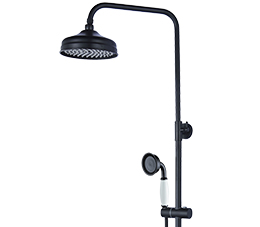 מערכת רחצה למקלחת שחור