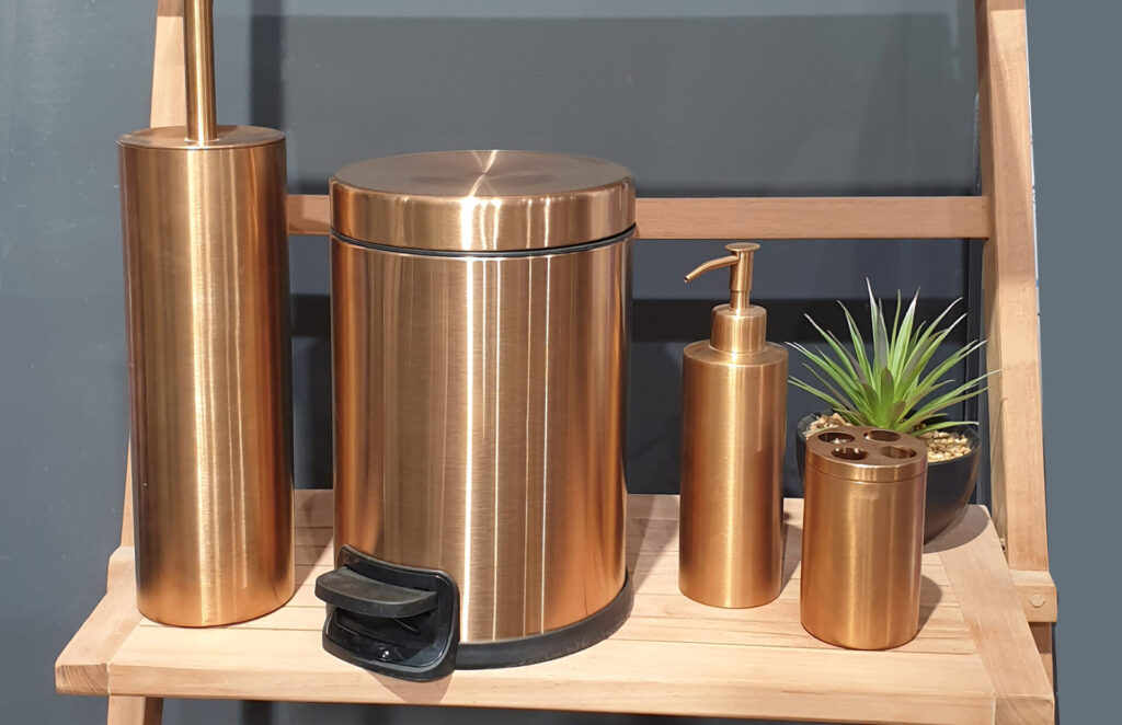 אביזרי אמבטיה רוז גולד