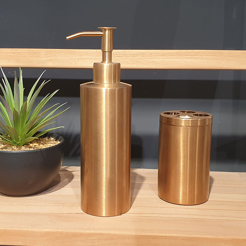 מונחים לאמבטיה רוז גולד