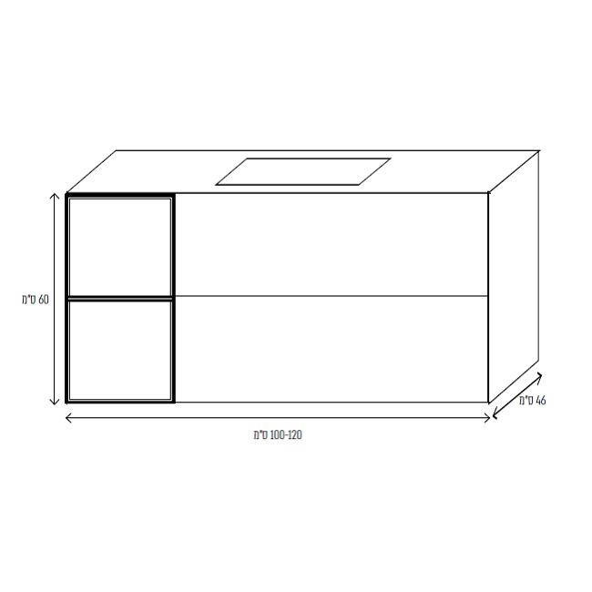 ארון אמבטיה תלוי מודרני פורד